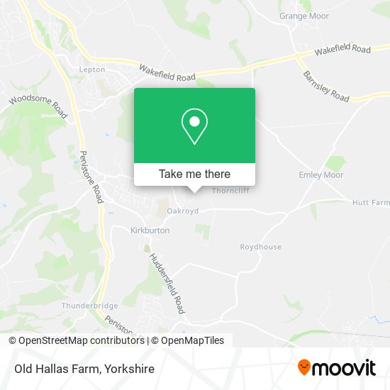 Old Hallas Farm map
