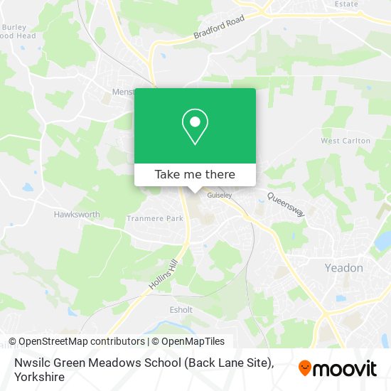 Nwsilc Green Meadows School (Back Lane Site) map