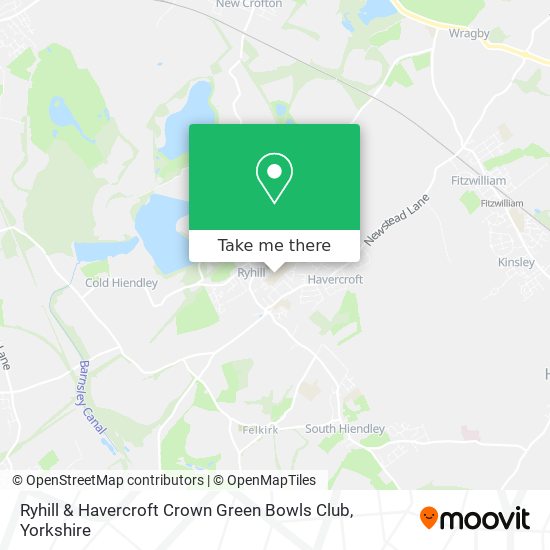 Ryhill & Havercroft Crown Green Bowls Club map