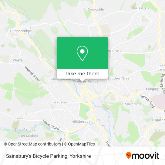 Sainsbury's Bicycle Parking map