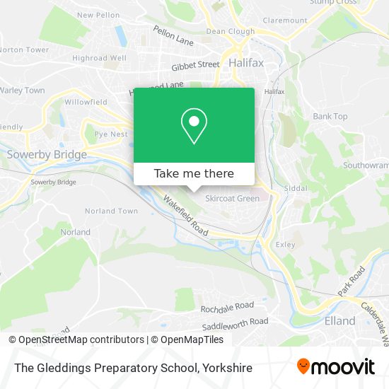 The Gleddings Preparatory School map