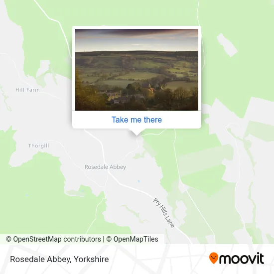 Rosedale Abbey map