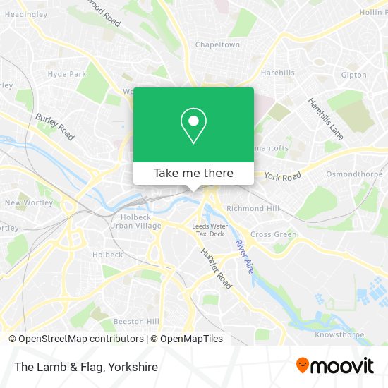 The Lamb & Flag map