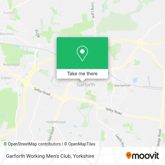 Garforth Working Men's Club map
