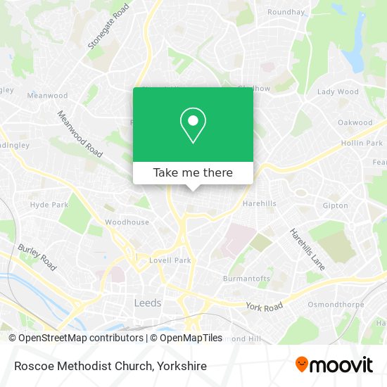 Roscoe Methodist Church map