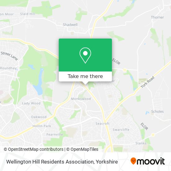 Wellington Hill Residents Association map