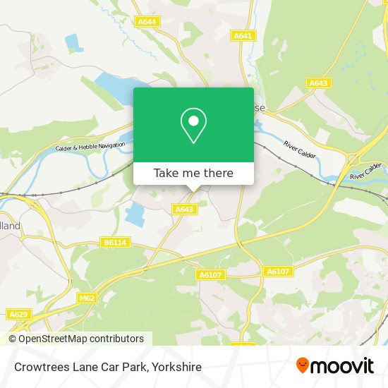 Crowtrees Lane Car Park map