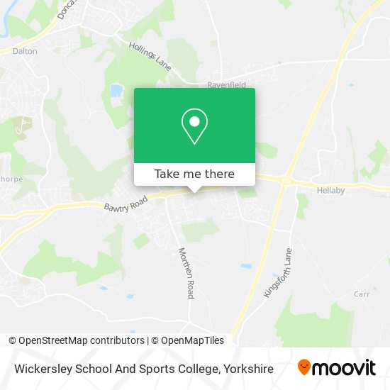 Wickersley School And Sports College map