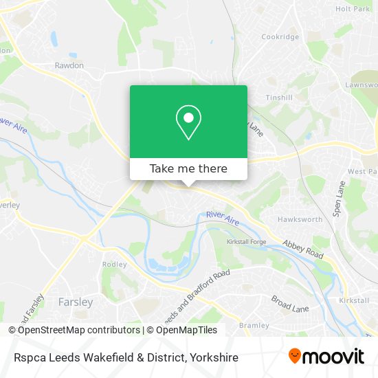 Rspca Leeds Wakefield & District map
