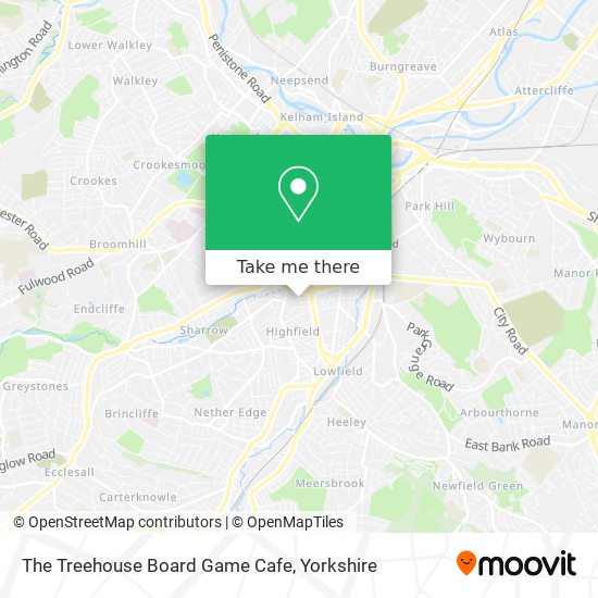 The Treehouse Board Game Cafe map