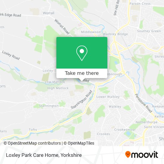 Loxley Park Care Home map