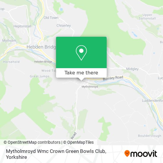 Mytholmroyd Wmc Crown Green Bowls Club map