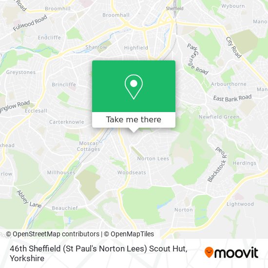 46th Sheffield (St Paul's Norton Lees) Scout Hut map