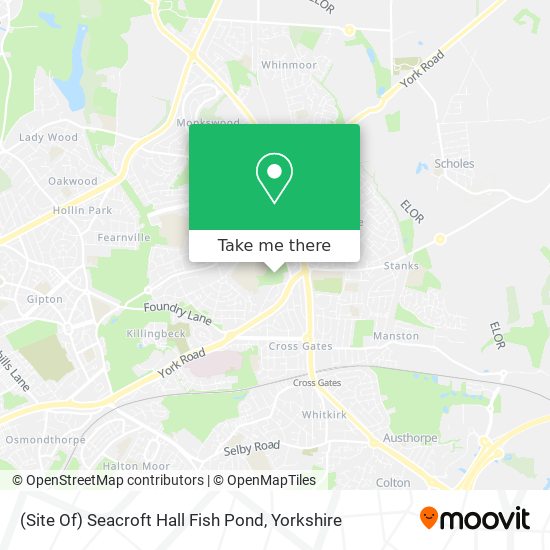 (Site Of) Seacroft Hall Fish Pond map