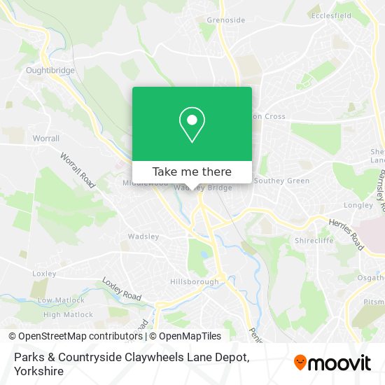 Parks & Countryside Claywheels Lane Depot map