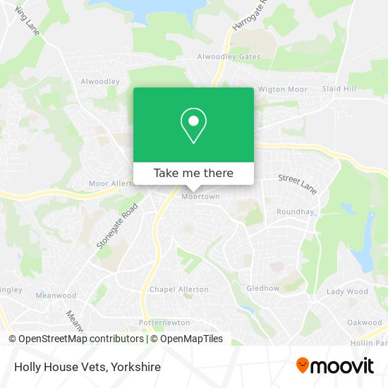 Holly House Vets map