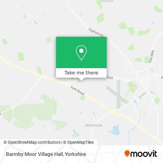 Barmby Moor Village Hall map