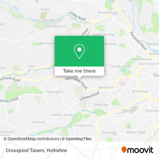 Crosspool Tavern map