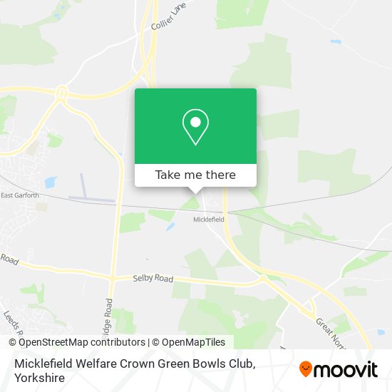 Micklefield Welfare Crown Green Bowls Club map