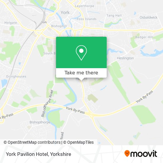 York Pavilion Hotel map