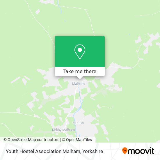 Youth Hostel Association Malham map