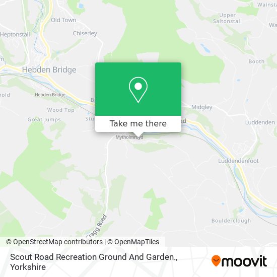 Scout Road Recreation Ground And Garden. map