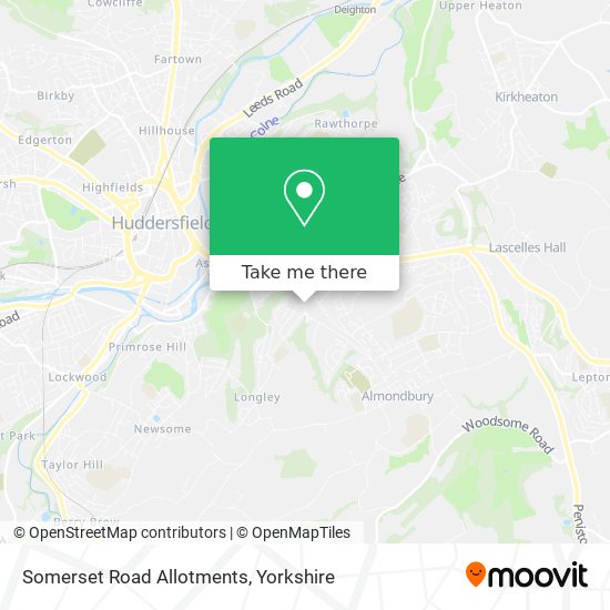 Somerset Road Allotments map
