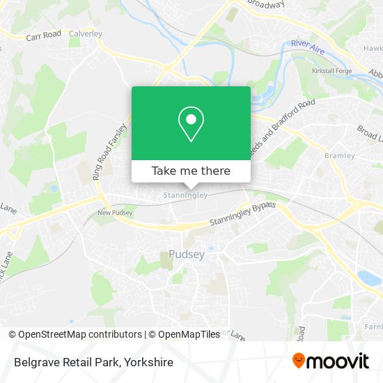 Belgrave Retail Park map