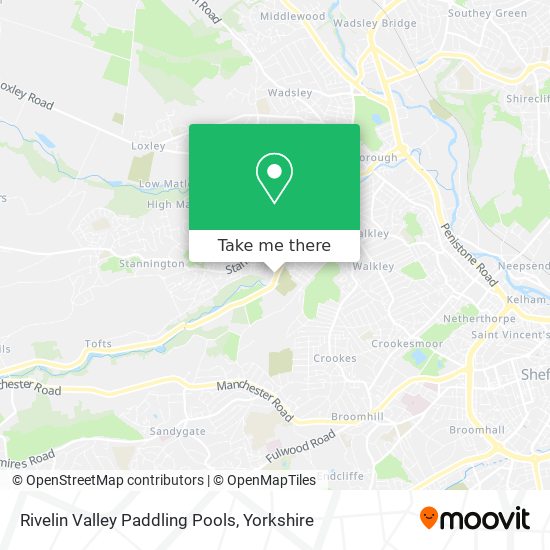 Rivelin Valley Paddling Pools map