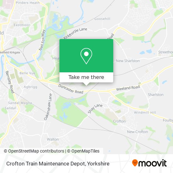 Crofton Train Maintenance Depot map