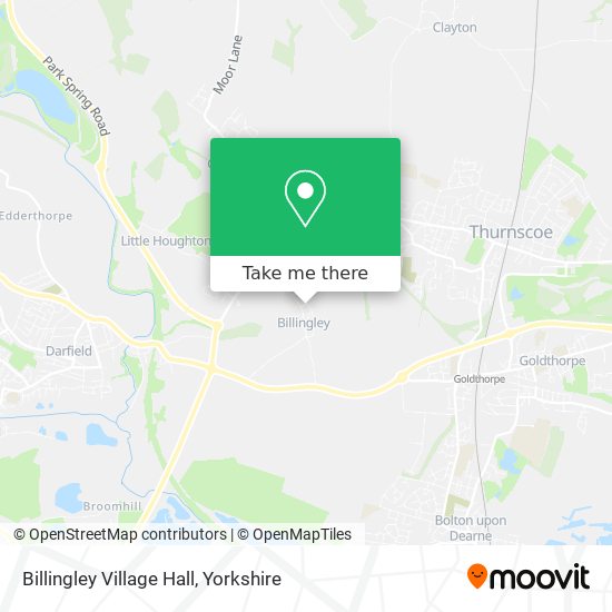 Billingley Village Hall map