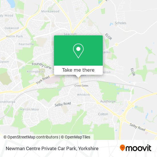 Newman Centre Private Car Park map