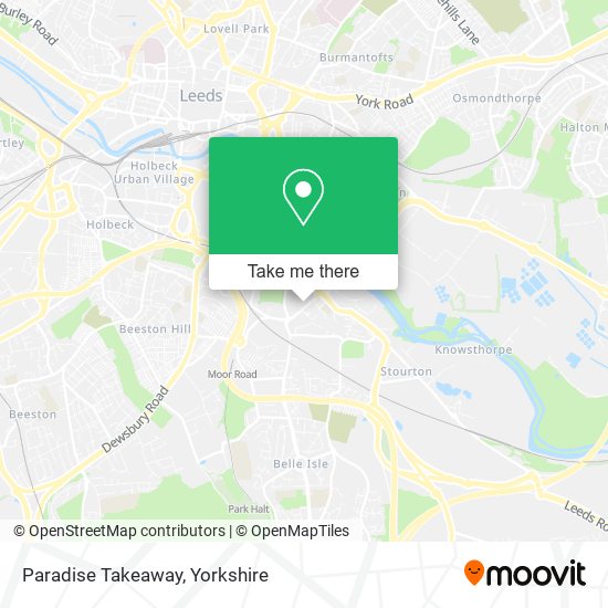 Paradise Takeaway map