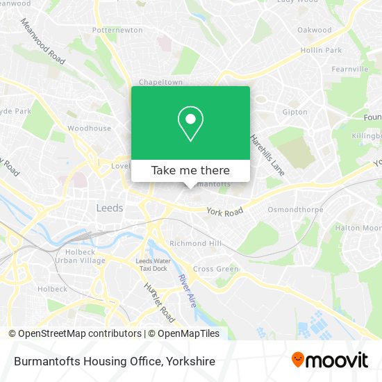 Burmantofts Housing Office map