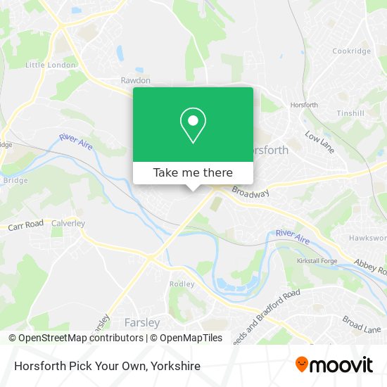 Horsforth Pick Your Own map