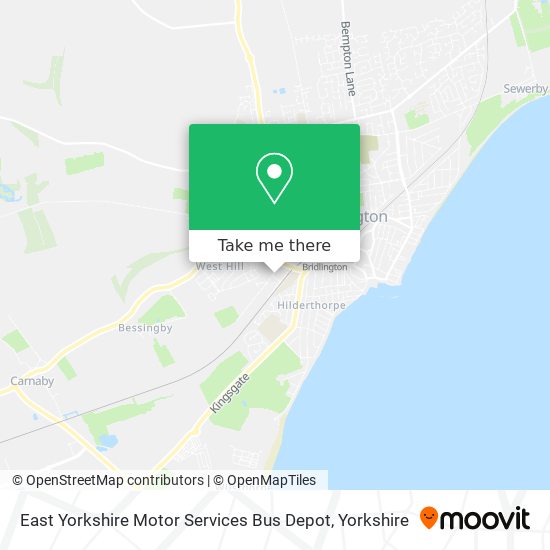 East Yorkshire Motor Services Bus Depot map