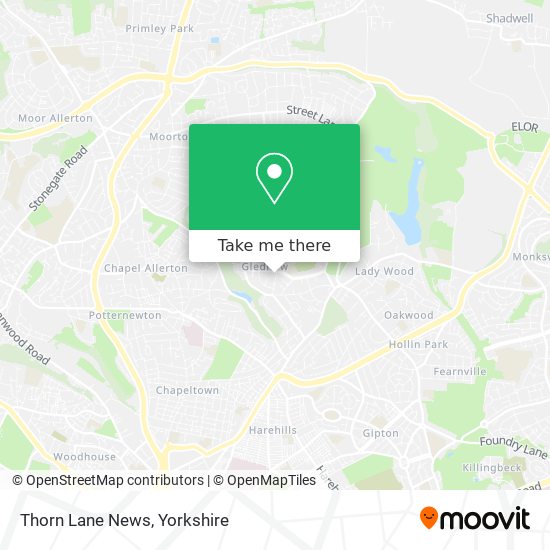Thorn Lane News map
