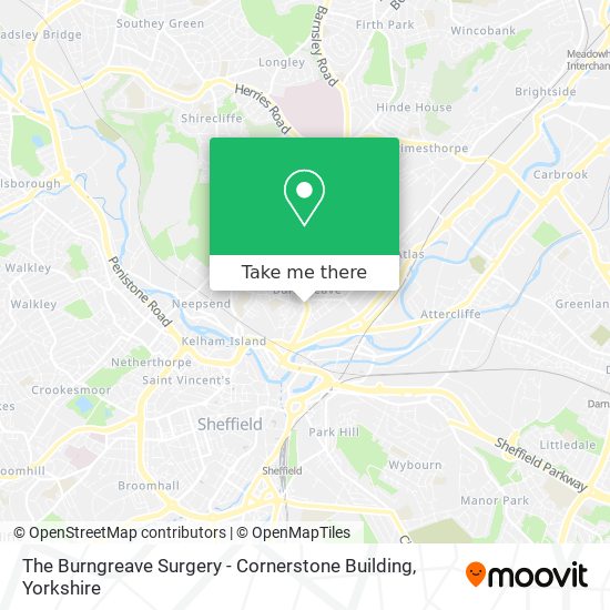 The Burngreave Surgery - Cornerstone Building map