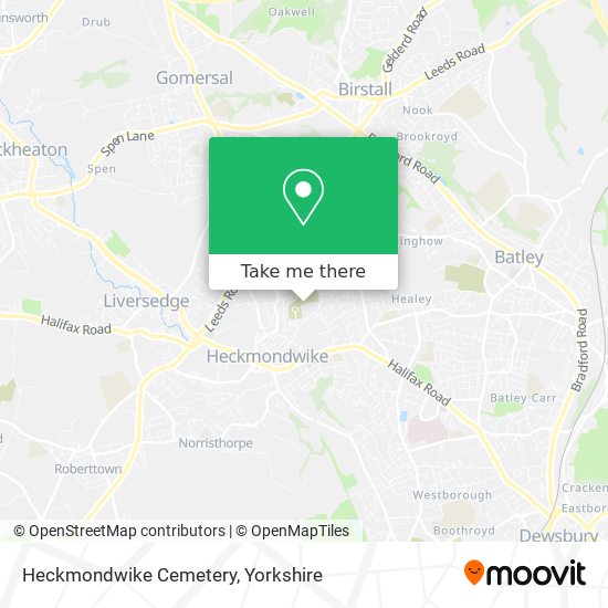 Heckmondwike Cemetery map