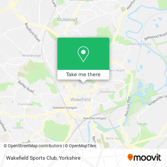 Wakefield Sports Club map