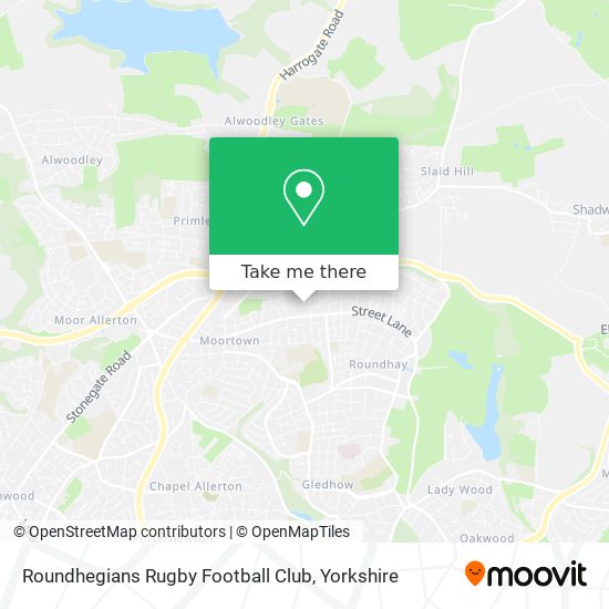 Roundhegians Rugby Football Club map