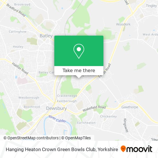 Hanging Heaton Crown Green Bowls Club map