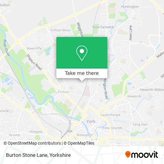 Burton Stone Lane map