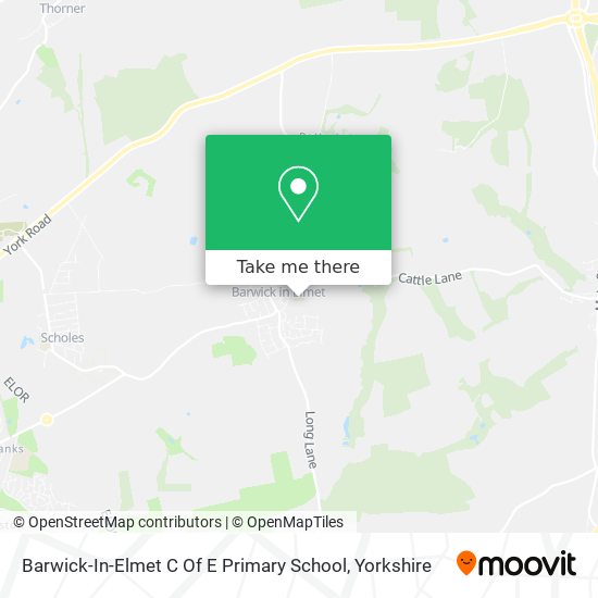 Barwick-In-Elmet C Of E Primary School map