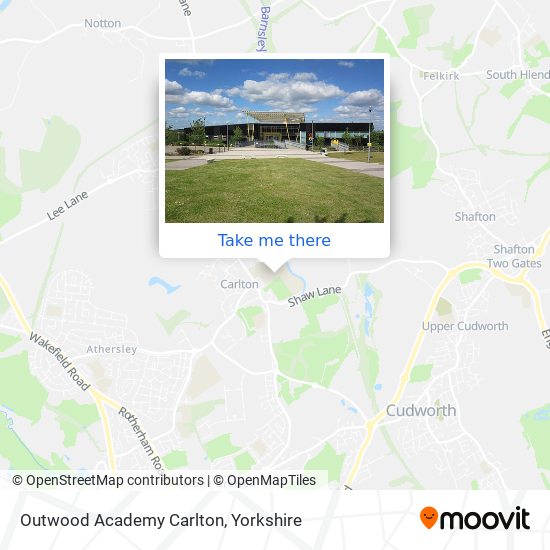 Outwood Academy Carlton map