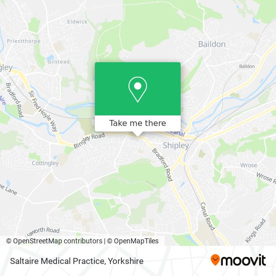 Saltaire Medical Practice map