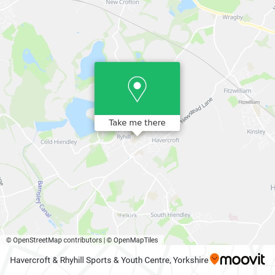 Havercroft & Rhyhill Sports & Youth Centre map