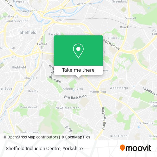 Sheffield Inclusion Centre map