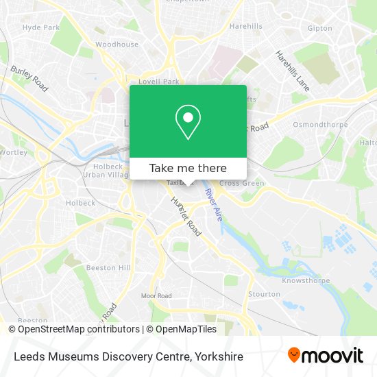 Leeds Museums Discovery Centre map