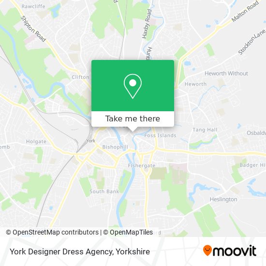 York Designer Dress Agency map